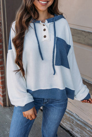 KEEP IT SWEET BLUE HOODIE-[option4]-The Lovely Lola Boutique-Womens-Clothes