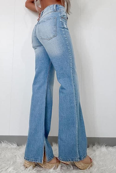 HOTTIE WIDE LEG JEANS-[option4]-The Lovely Lola Boutique-Womens-Clothes