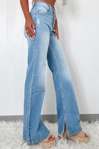 HOTTIE WIDE LEG JEANS-[option4]-The Lovely Lola Boutique-Womens-Clothes