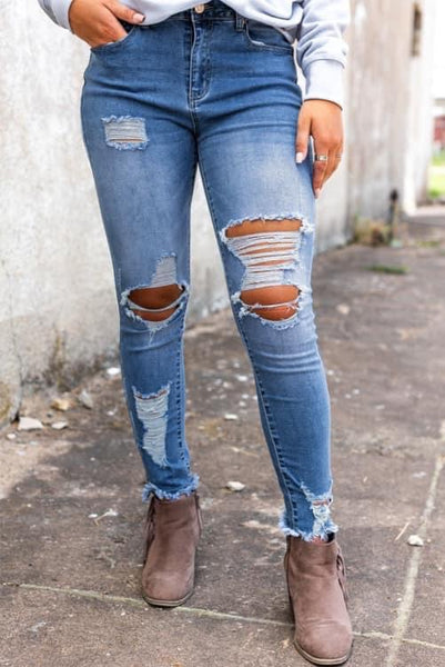 MARLEY SUPER SKINNY JEANS-[option4]-The Lovely Lola Boutique-Womens-Clothes