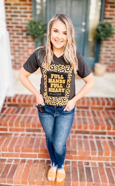 Full Hands Full Heart Graphic Tee-[option4]-The Lovely Lola Boutique-Womens-Clothes