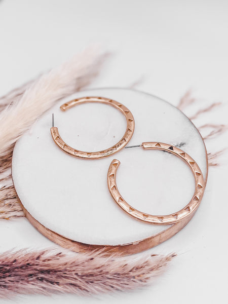 AFTER YOU GOLD TRIANGLE HOOP EARRINGS-[option4]-The Lovely Lola Boutique-Womens-Clothes
