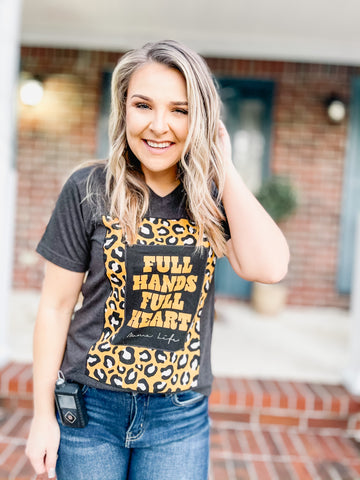 Full Hands Full Heart Graphic Tee-[option4]-The Lovely Lola Boutique-Womens-Clothes