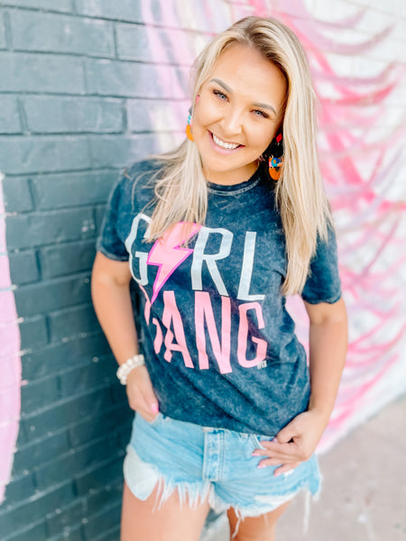 GIRL GANG GRAPHIC TEE-2XL-[option4]-The Lovely Lola Boutique-Womens-Clothes