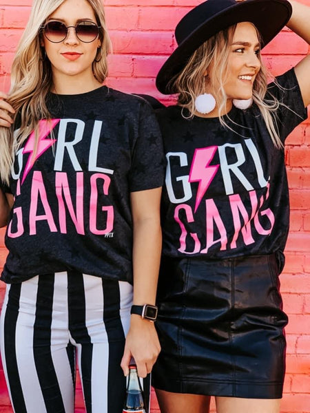 GIRL GANG GRAPHIC TEE-2XL-[option4]-The Lovely Lola Boutique-Womens-Clothes