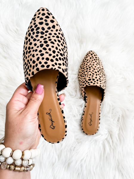 LOOKING AHEAD SPOTTED MULES-6-[option4]-The Lovely Lola Boutique-Womens-Clothes