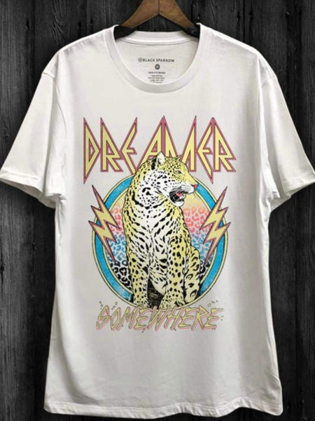 DREAMER GRAPHIC TEE-[option4]-The Lovely Lola Boutique-Womens-Clothes