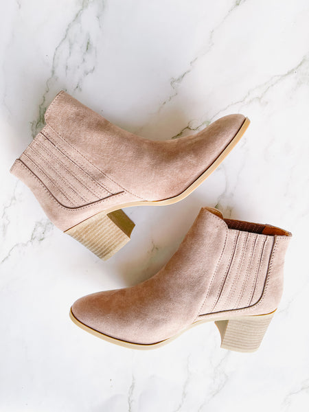 PRESLEY TAUPE SUEDE BOOTIES-[option4]-The Lovely Lola Boutique-Womens-Clothes