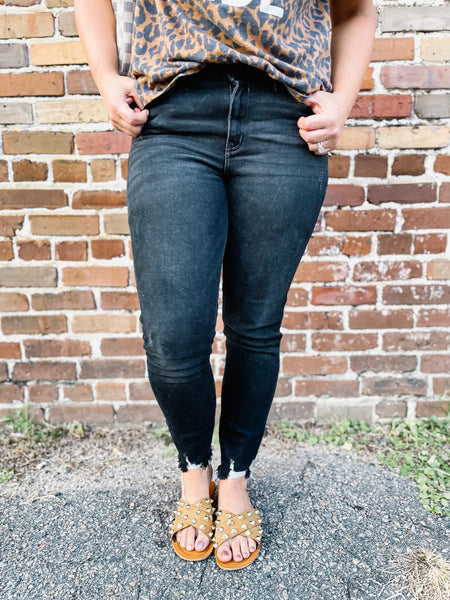 A STEP ABOVE THE REST BLACK SKINNY JEANS-3/25-[option4]-The Lovely Lola Boutique-Womens-Clothes